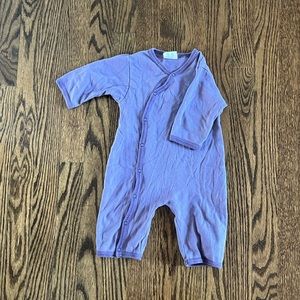 Kate Quinn purple snap onsie